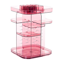 Adjustable Acrylic Spinning Makeup Organizer, 360 Rotating Cosmetic Storage,Large Capacity Cosmetic Rack for Lipsticks, Perfumes